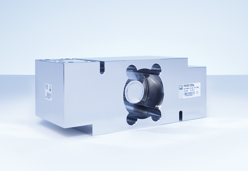 High-load stainless steel platform load cell with degree of protection IP69K