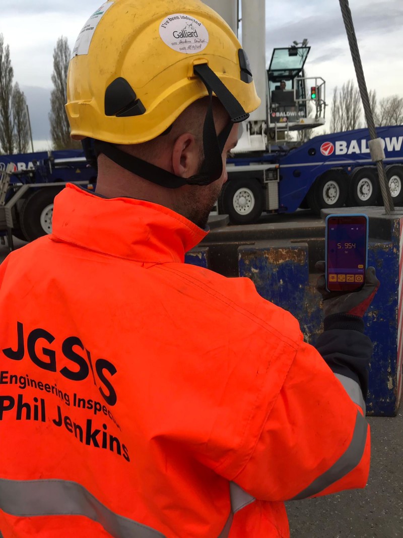 Crane Inspector Lauds SP Bluetooth Load Cell