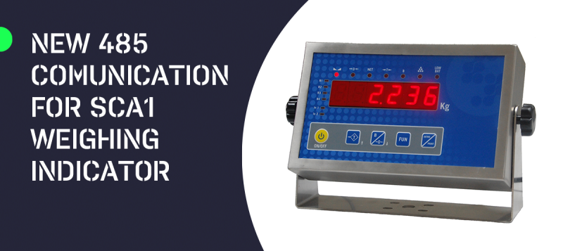 New standard MODBUS protocol for Sensocar SCA1 Indicators