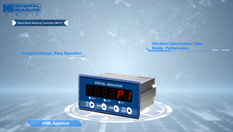 General Measure's New Video – OIML Approved Weighing Transmitter GMT-P1