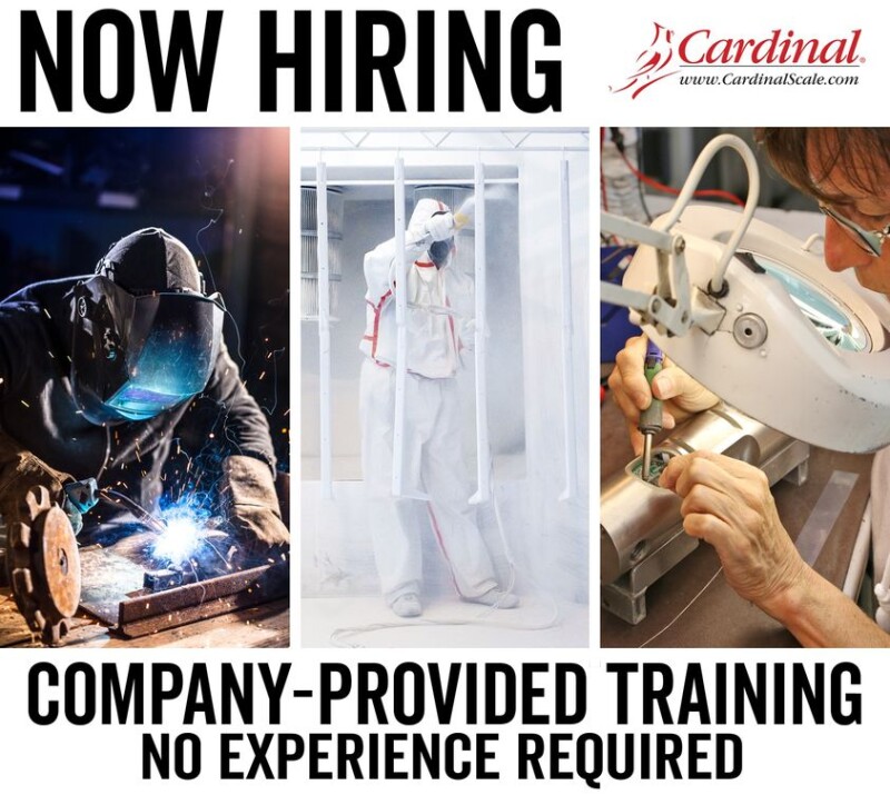 Job Offer By Cardinal Scale - Industrial/Manufacturing Engineer