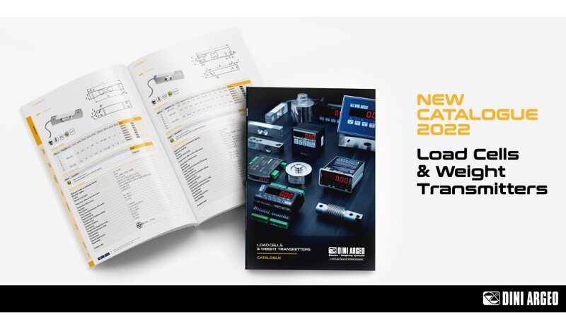 New 2022 Dini Argeo Catalogue for Load Cells and Weight Transmitters