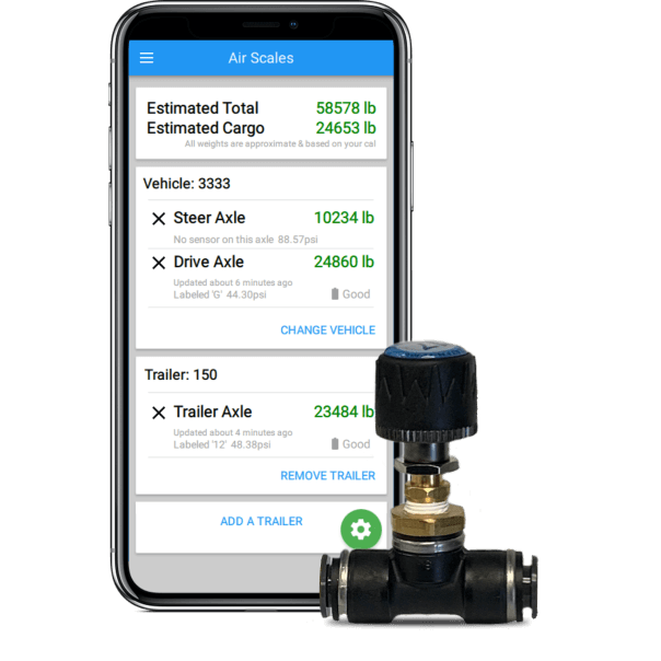 Blue Ink Tech provides Gross and Axle Weights with Bluetooth Truck Scales
