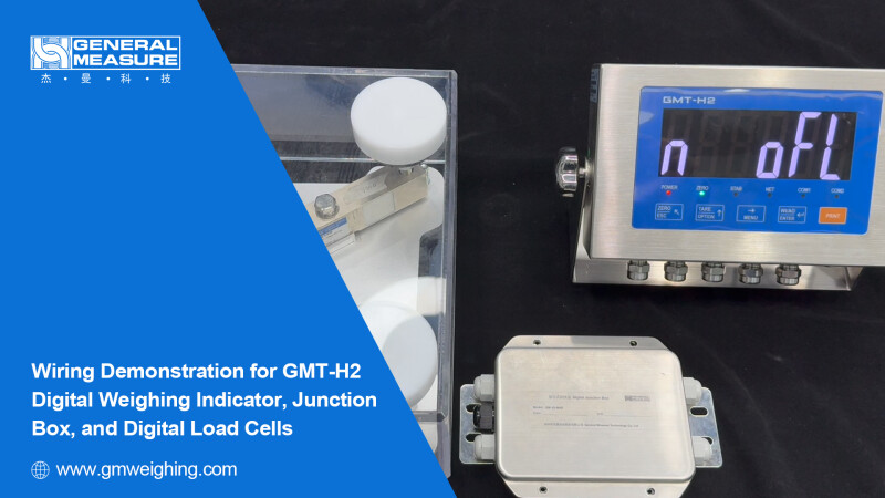 General Measure Video: Digital Weighing Indicator GMT-H2 Wire Connection with Digital Junction Box and Load Cells