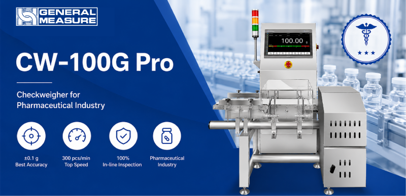 Product Case: General Measure CW-100G Pro Checkweigher in the Pharmaceutical Industry
